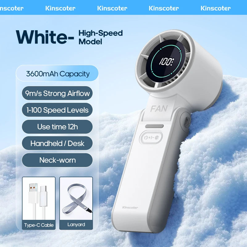 KINSCOTER Outdoor Foldable Portable Handheld Fan