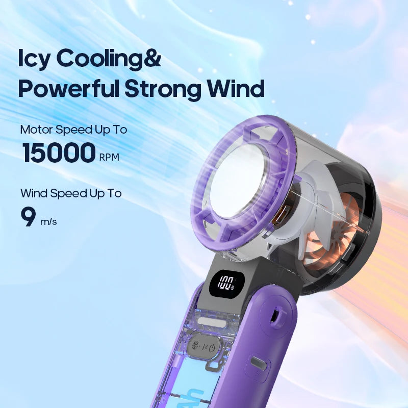 KINSCOTER Outdoor Foldable Portable Handheld Fan