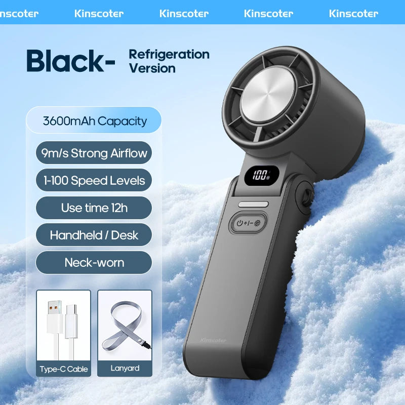 KINSCOTER Outdoor Foldable Portable Handheld Fan